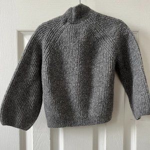 Zara Grey Hight Neck Sweater